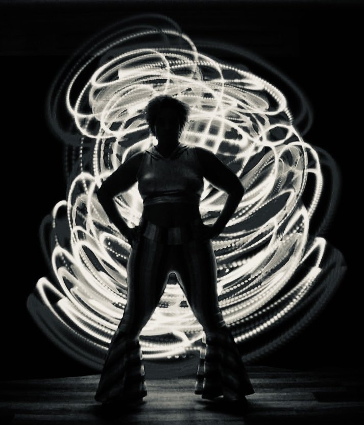 Long-exposure light painting by Brooklyn Light Studio